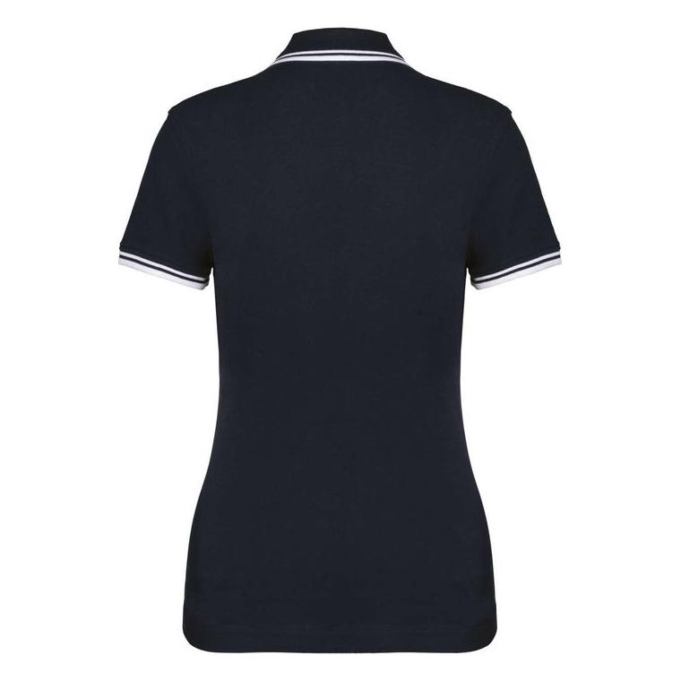 Tricou Polo cu două dungi pentru femei  Orion Navy Blue XXL