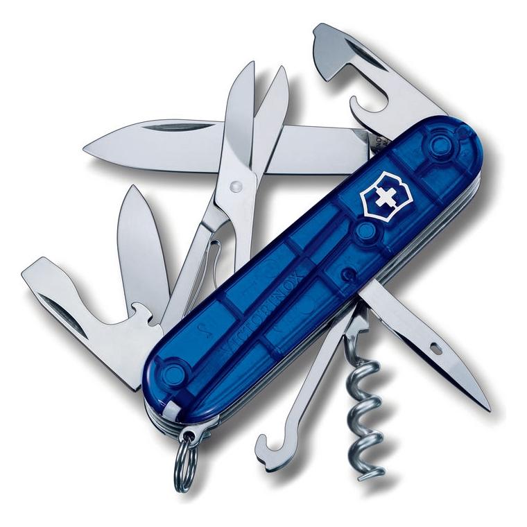 Briceag multifuncțional transparent Victorinox Climber Albastru