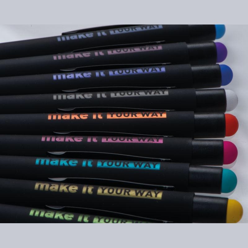 Pix metalic cu bilă și funcție touch Ohara Turquoise