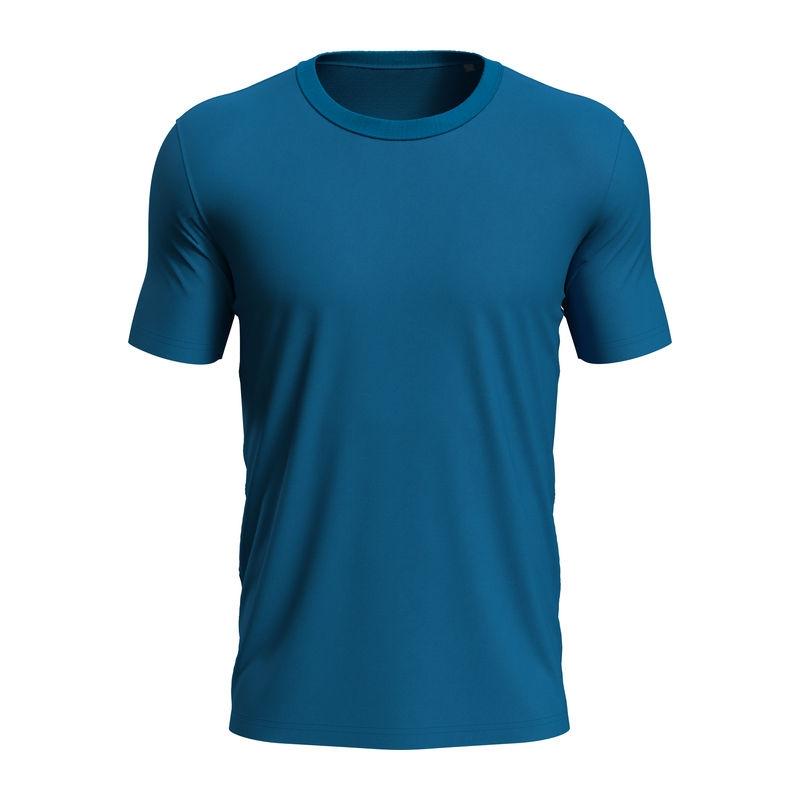 Tricou Unisex Morgan cu guler la baza gâtului Albastru L