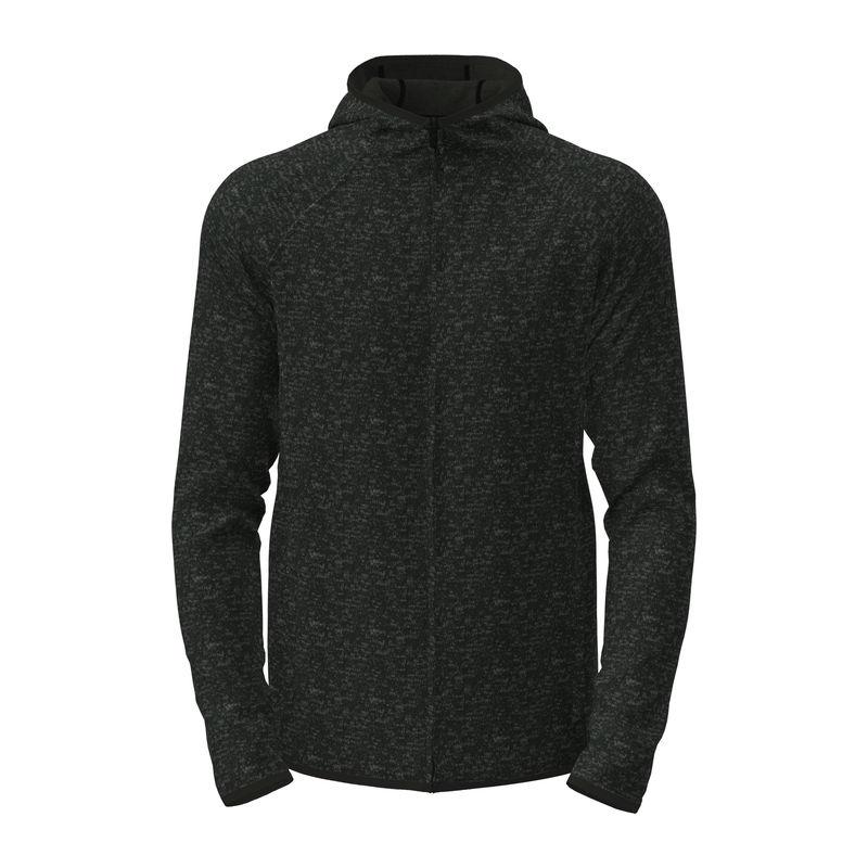 Jachetă Unisex Lux din fleece tricotat cu glugă