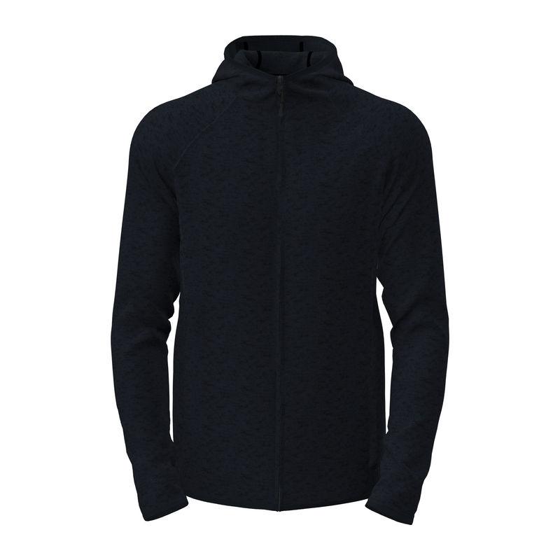 Jachetă Unisex Lux din fleece tricotat cu glugă