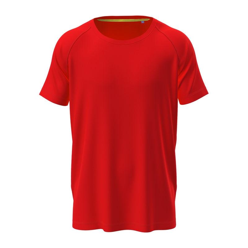 Tricou Unisex Mesh Raglan Rosu XXL