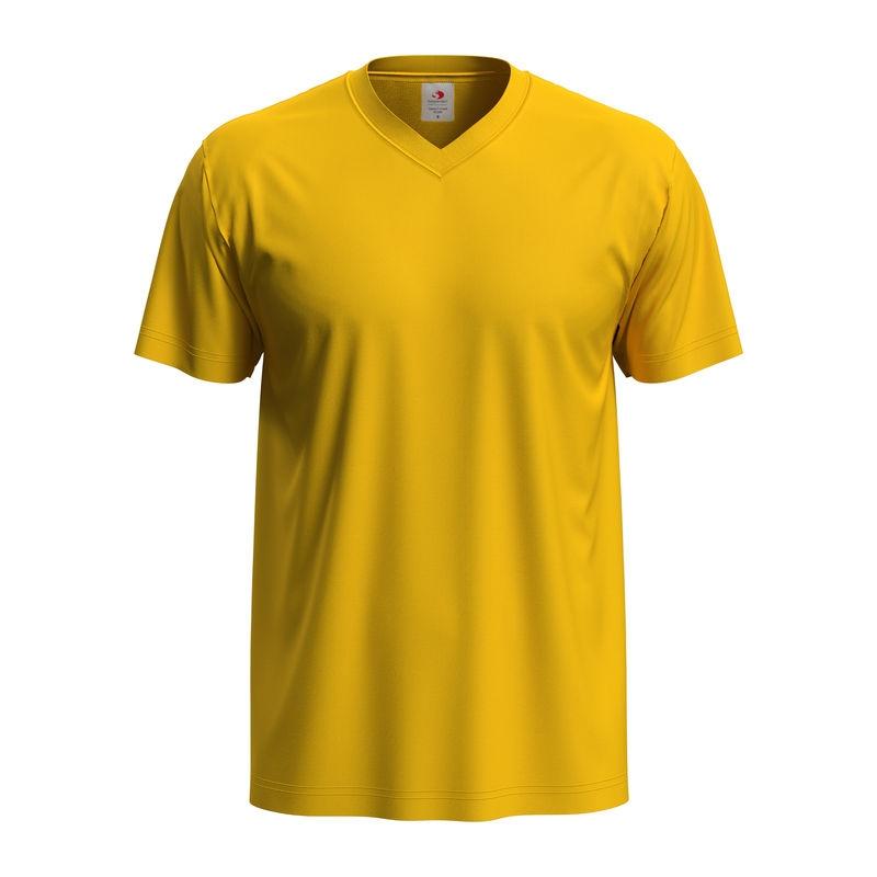 Tricou Unisex Classic-T cu guler în V Sunflower Yellow M