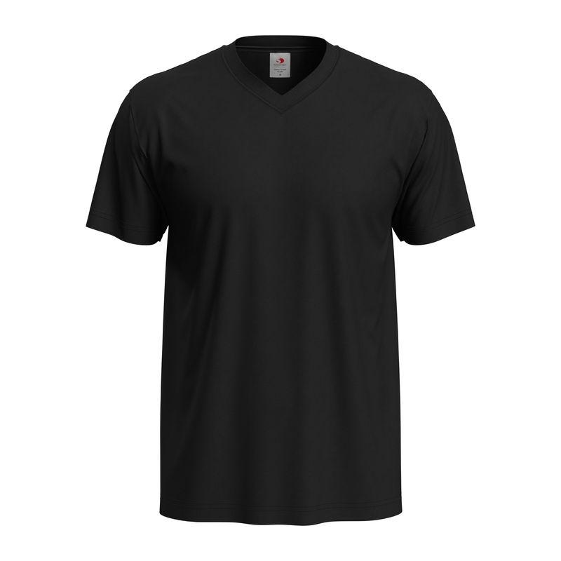 Tricou Unisex Classic-T cu guler în V