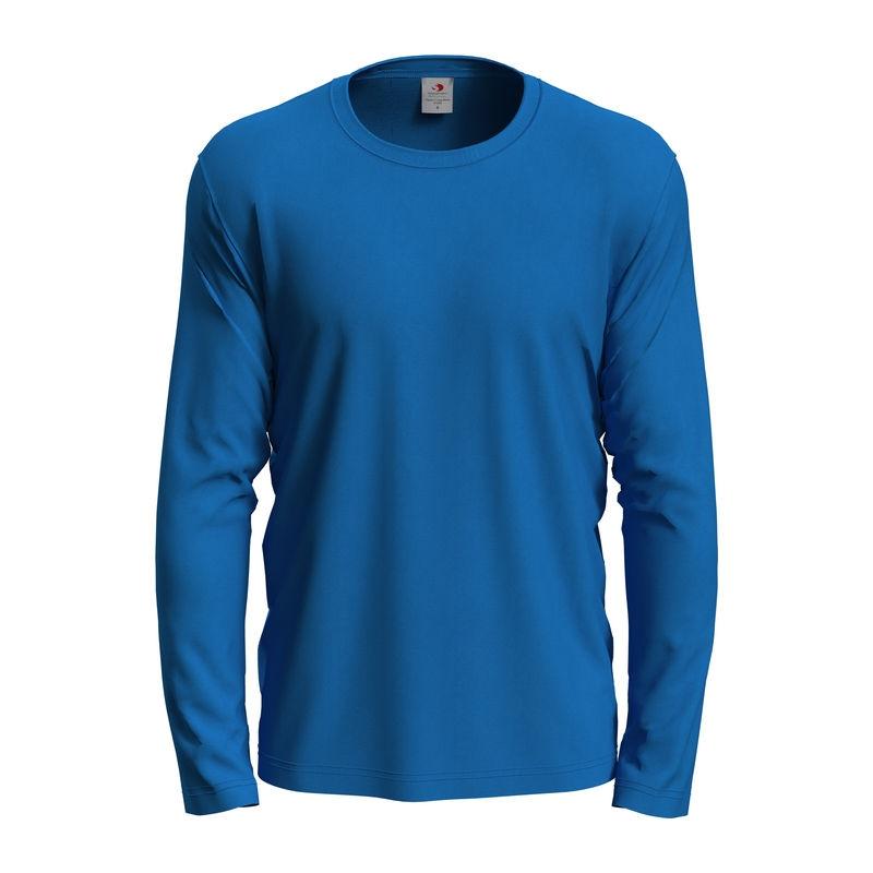 Tricou Unisex Classic-T cu mânecă lungă Albastru L