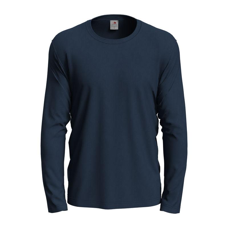 Tricou Unisex Classic-T cu mânecă lungă Blue Midnight L