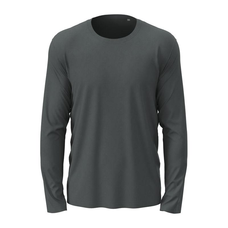 Tricou Unisex Classic-T cu mânecă lungă Gri L