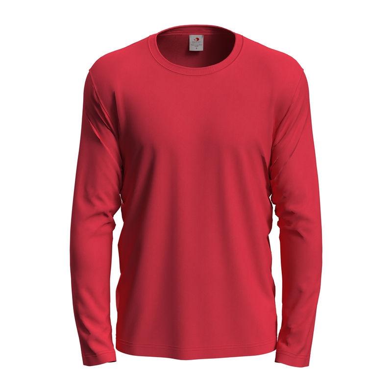 Tricou Unisex Classic-T cu mânecă lungă Rosu L