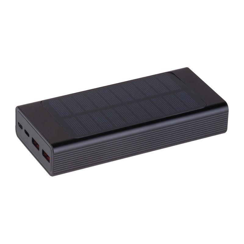 Baterie externă solară MoLu Tallahassee, 20.000 mAh Negru