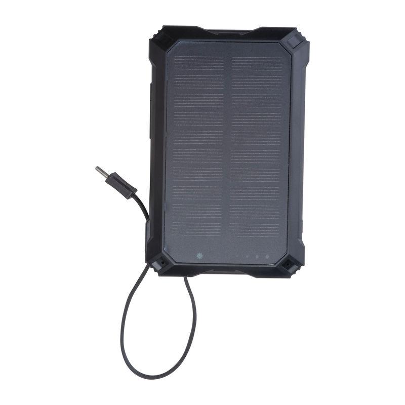Baterie externă solară Breda, 10.000 mAh Negru