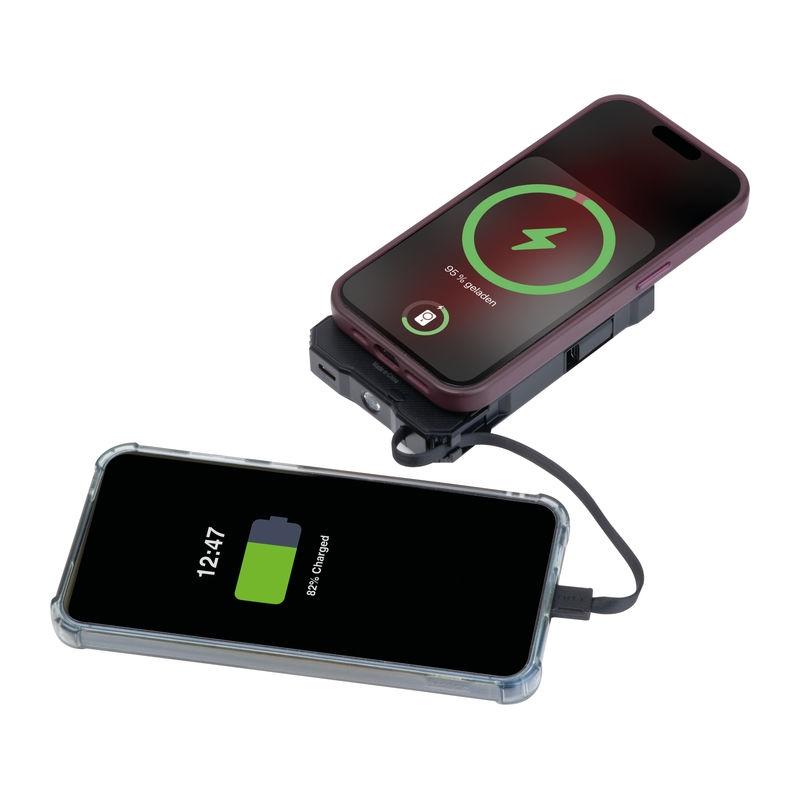 Baterie externă solară Breda, 10.000 mAh Negru