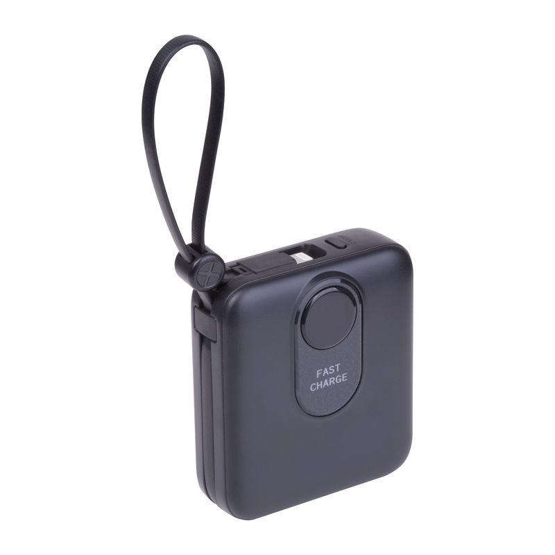 Baterie externă Calais, 10.000 mAh Negru