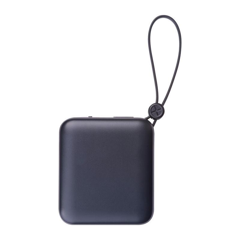 Baterie externă Calais, 10.000 mAh Negru