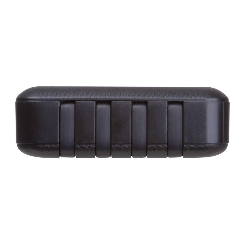 Baterie externă solară Crete, 10.000 mAh Negru