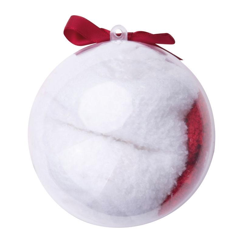Șosete în glob decorativ Arctic Alb