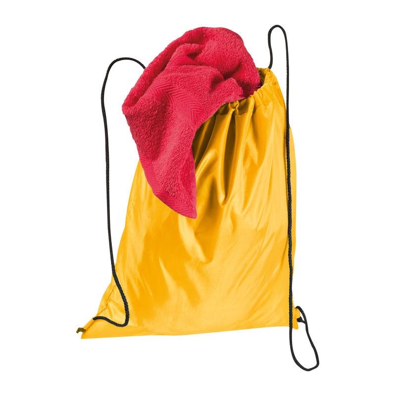 Sac sport din poliester reciclat Galben