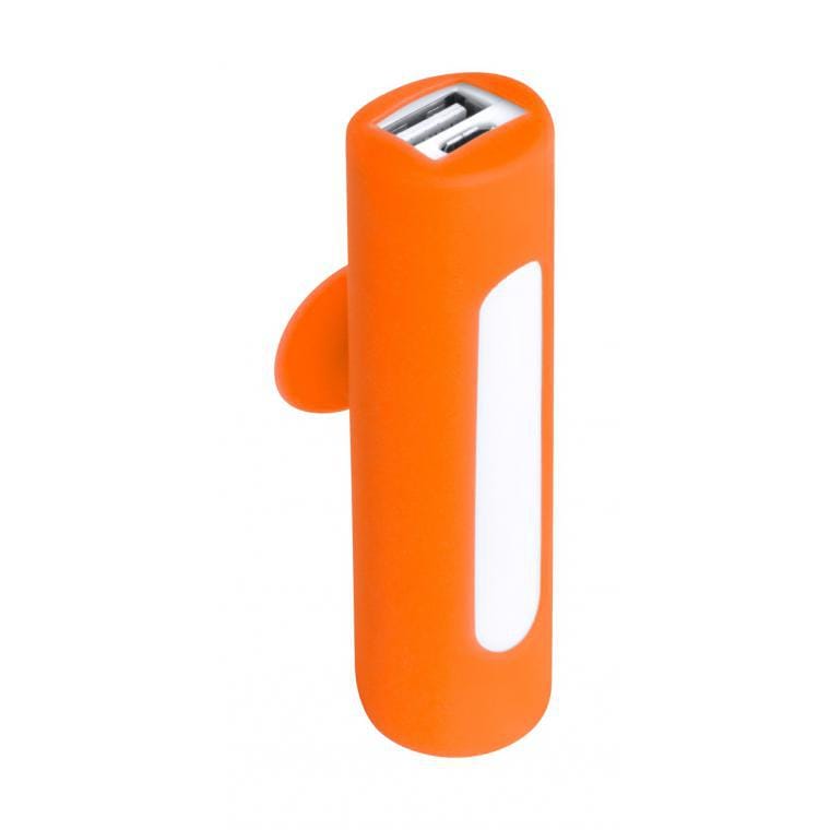 Baterie externă USB Khatim portocaliu alb 2200 mAh