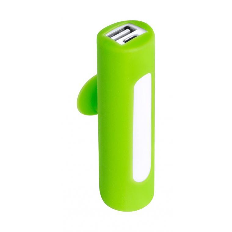 Baterie externă USB Khatim verde deschis alb 2200 mAh