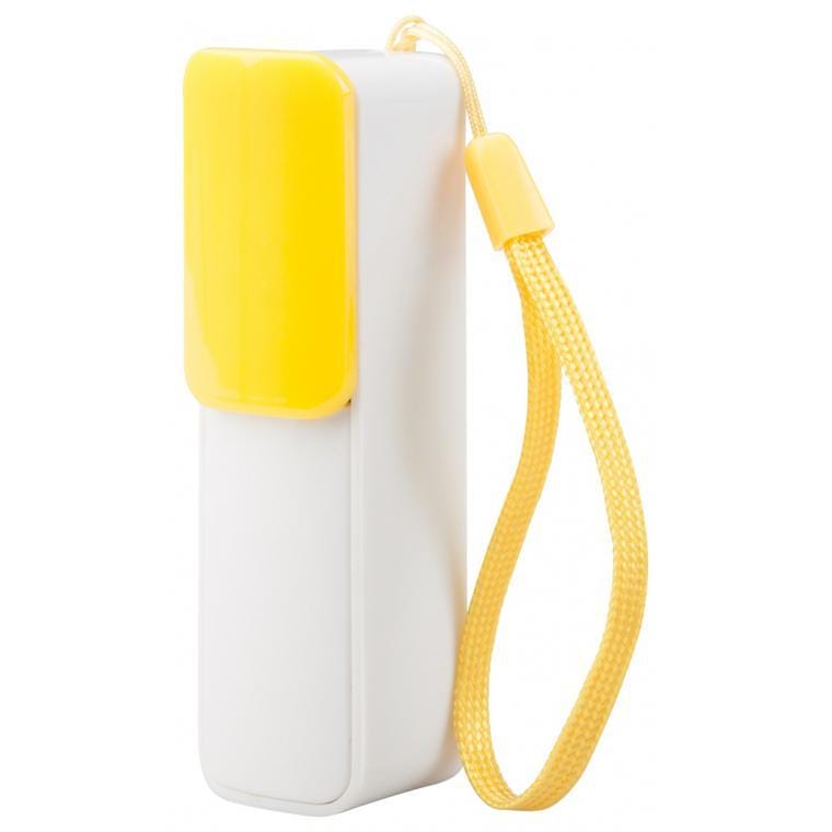 Baterie externă USB Slize galben alb 2200 mAh