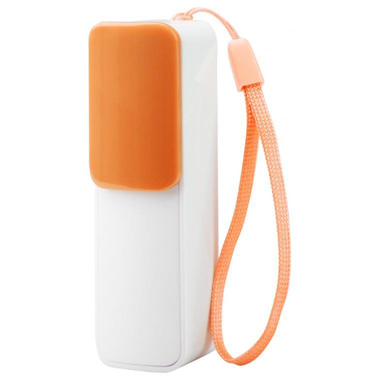Baterie externă USB Slize portocaliu alb 2200 mAh