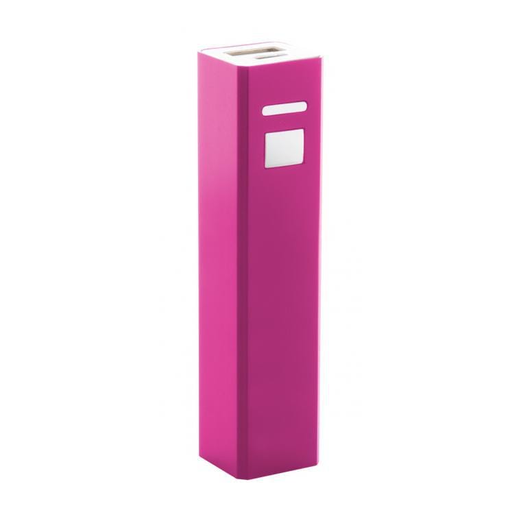 Baterie externă USB Thazer roz alb 2200 mAh