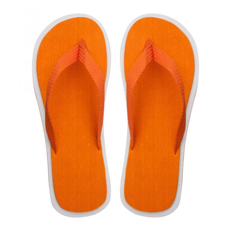 Papuci de plajă Cayman portocaliu alb 36-38