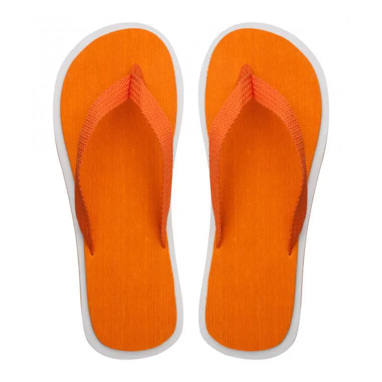 Papuci de plajă Cayman portocaliu alb 42-44