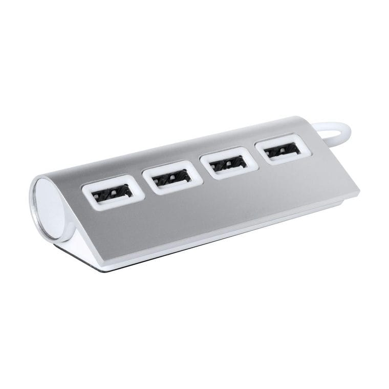 Hub USB Weeper argintiu alb