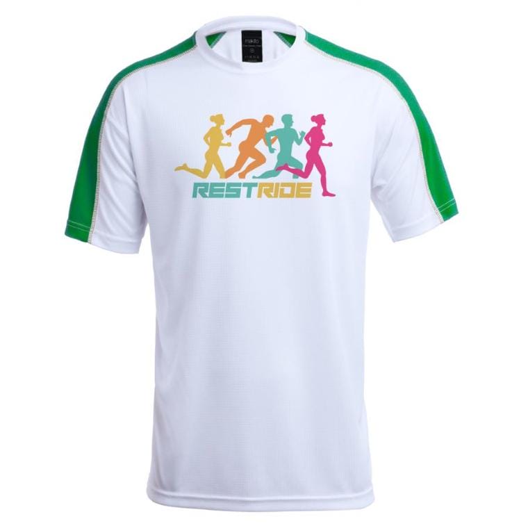Tricou sport Tecnic Dinamic Comby verde alb XL