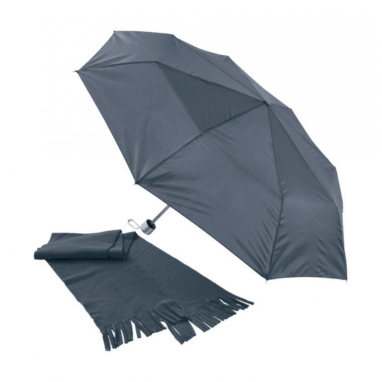 Set umbrelă și eșarfă Bitem Negru
