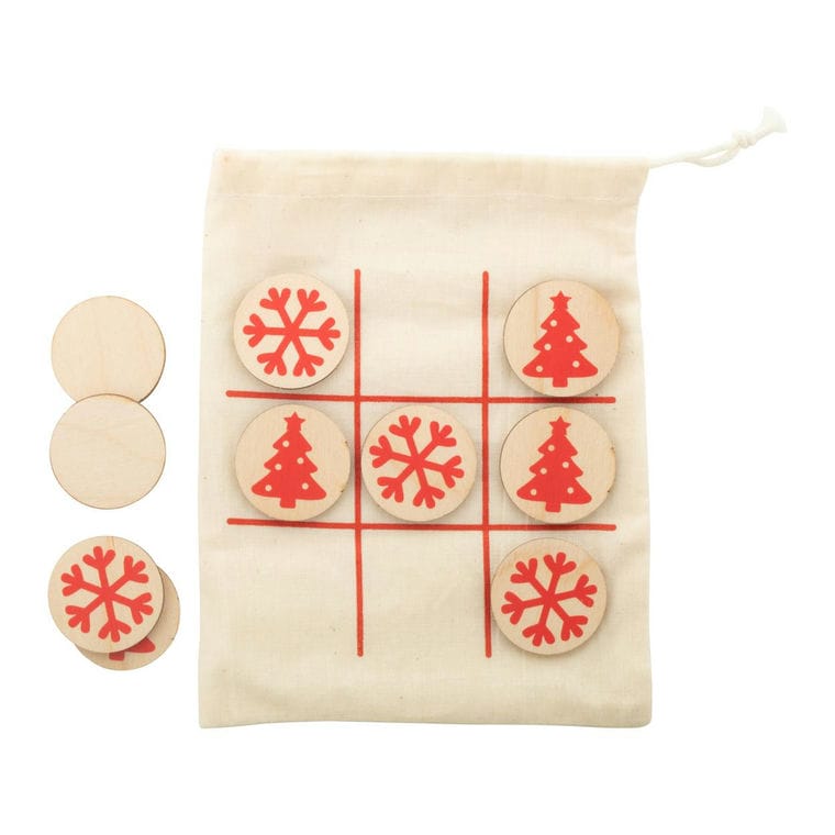 Tic-tac-toe, fulg de zăpadă și pom de Crăciun OXO Xmas natural