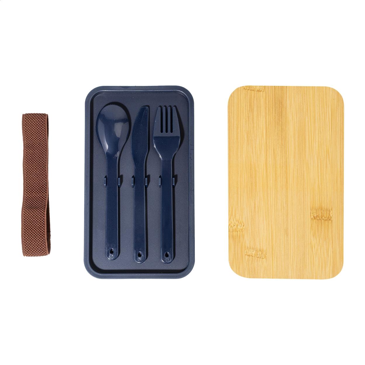 Cutie pentru alimente Satay albastru închis