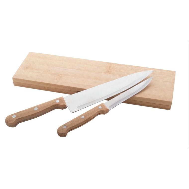 Set de cuțite din bambus Sanjo natural