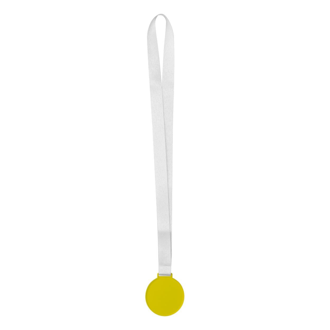 Medalie personalizată Subdal Colour galben transparent