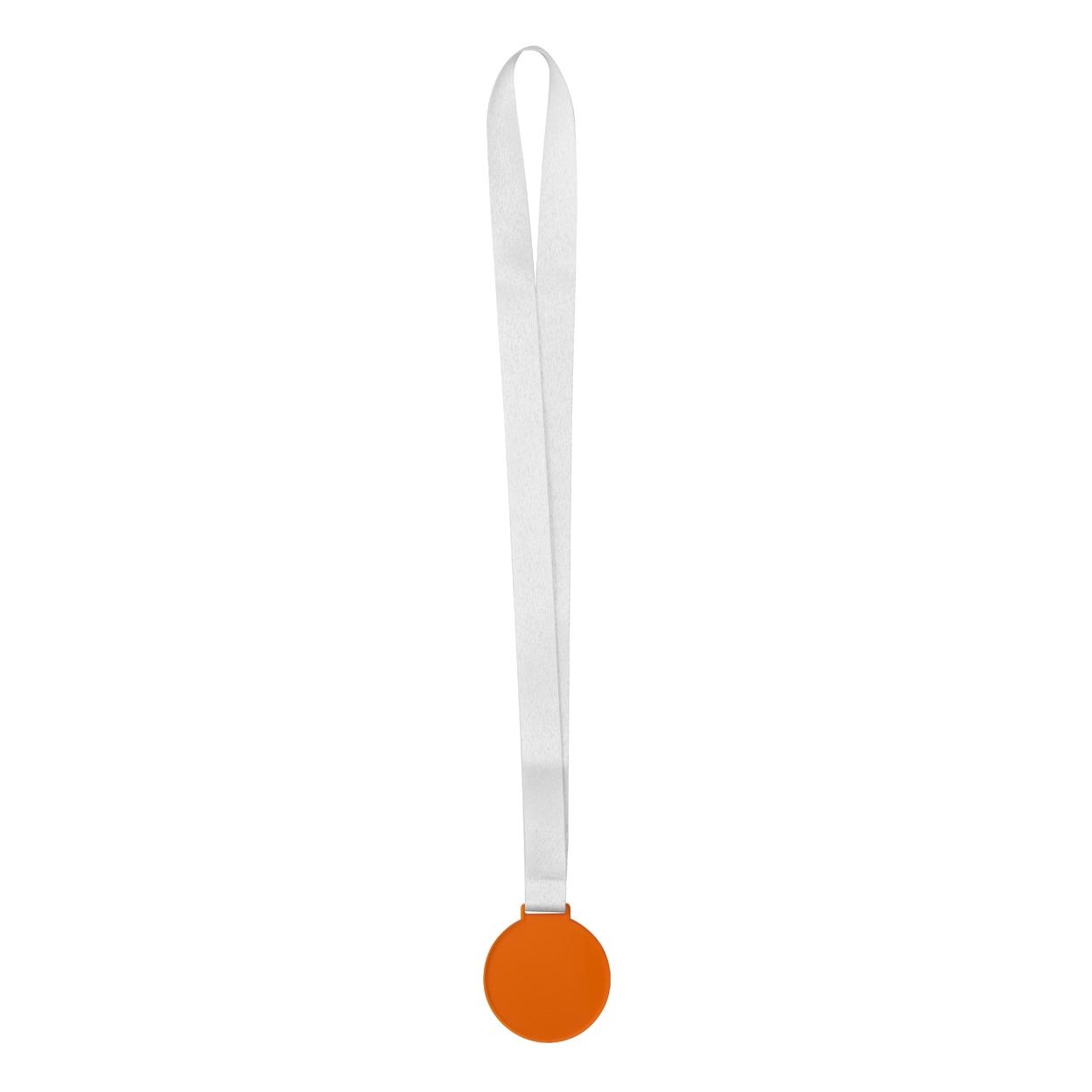 Medalie personalizată Subdal Colour portocaliu transparent