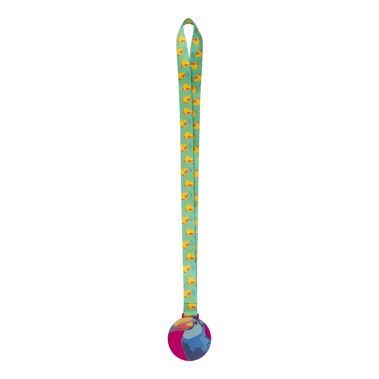 Medalie personalizată Subdal Colour roz transparent