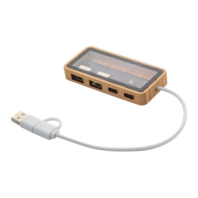 Hub USB transparent SeeHub natural
