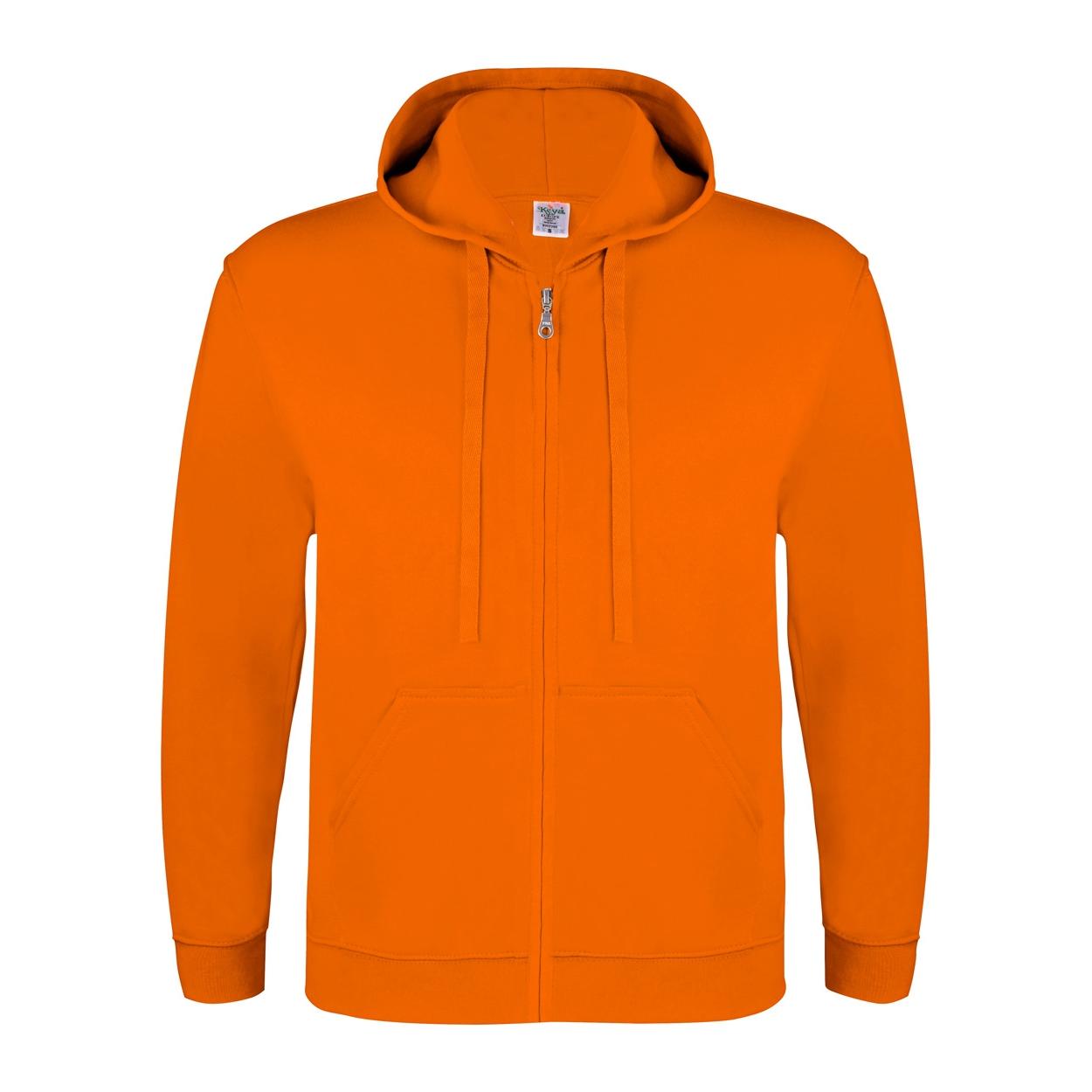 Hanorac cu glugă și fermoar Keya SWZ280 portocaliu