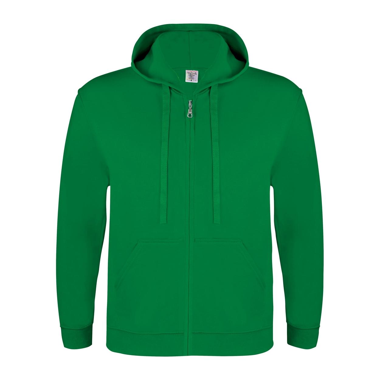 Hanorac cu glugă și fermoar Keya SWZ280 Verde