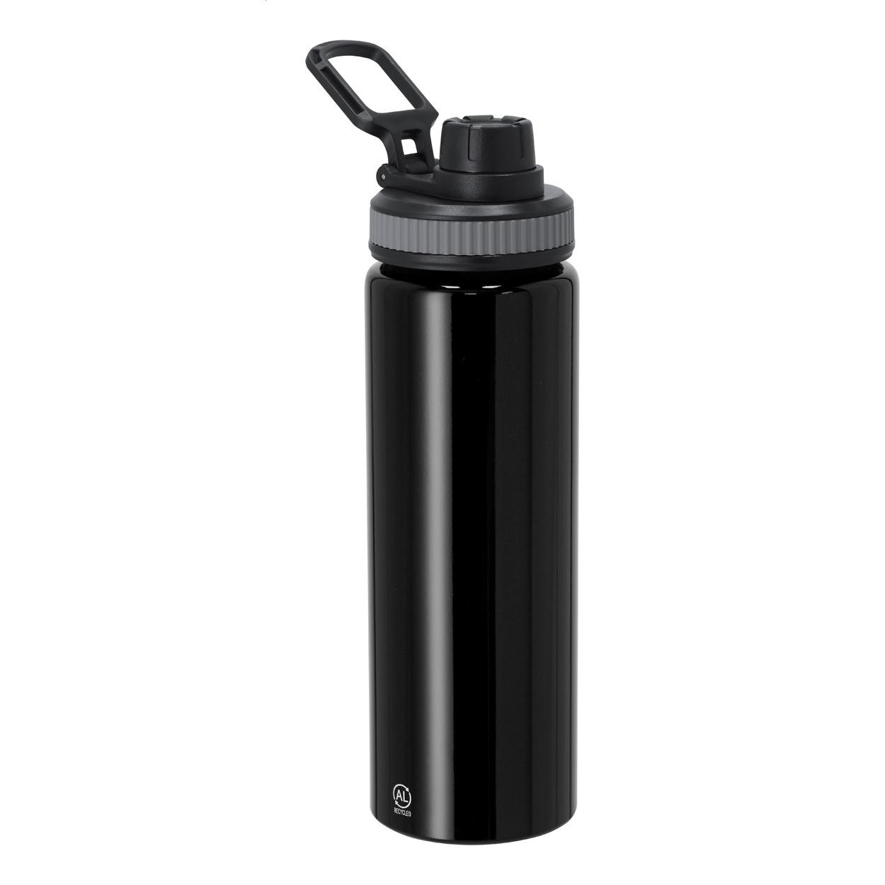 Sticlă sport din aluminiu reciclat Fouler Negru