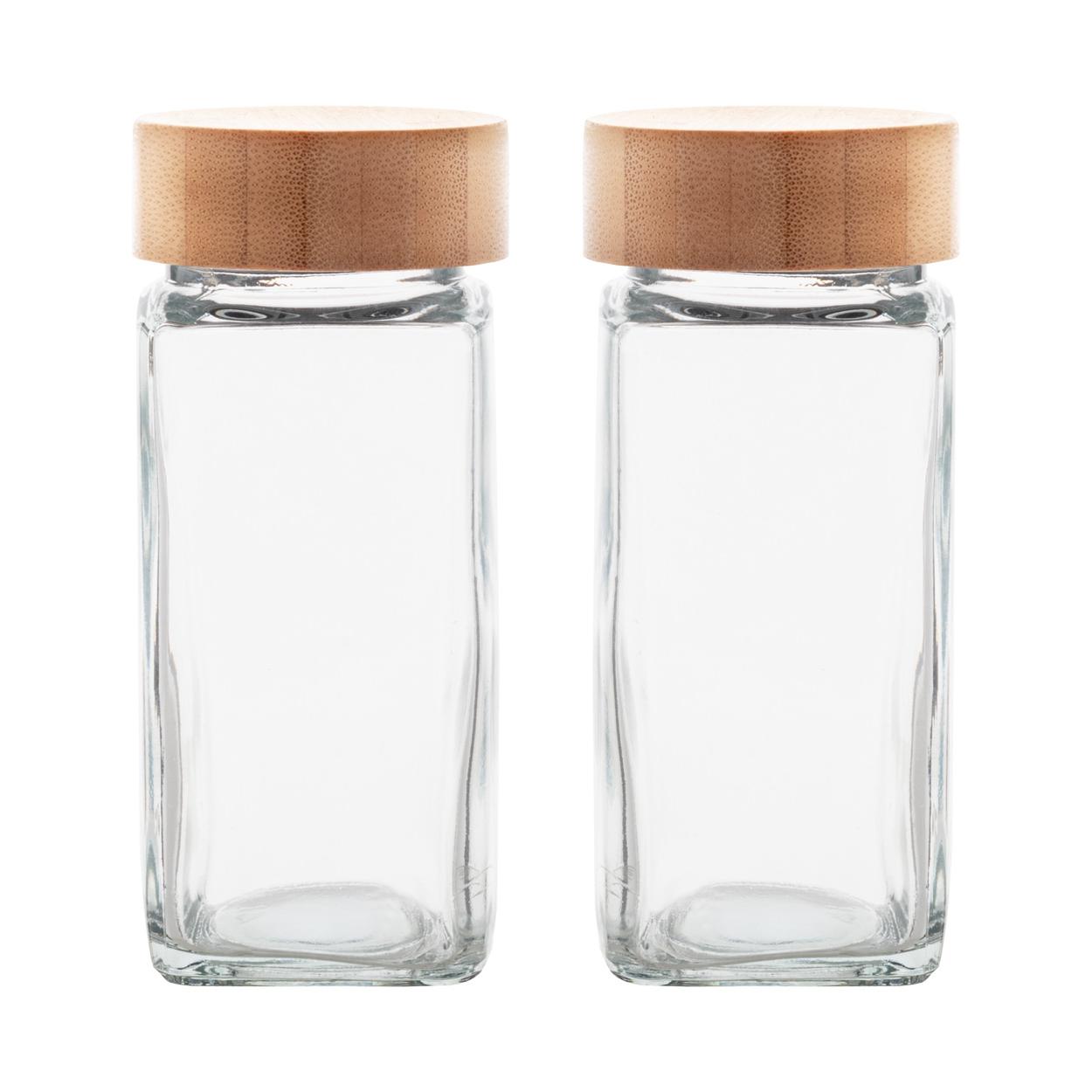 Set suport condimente Kashmir transparent natural