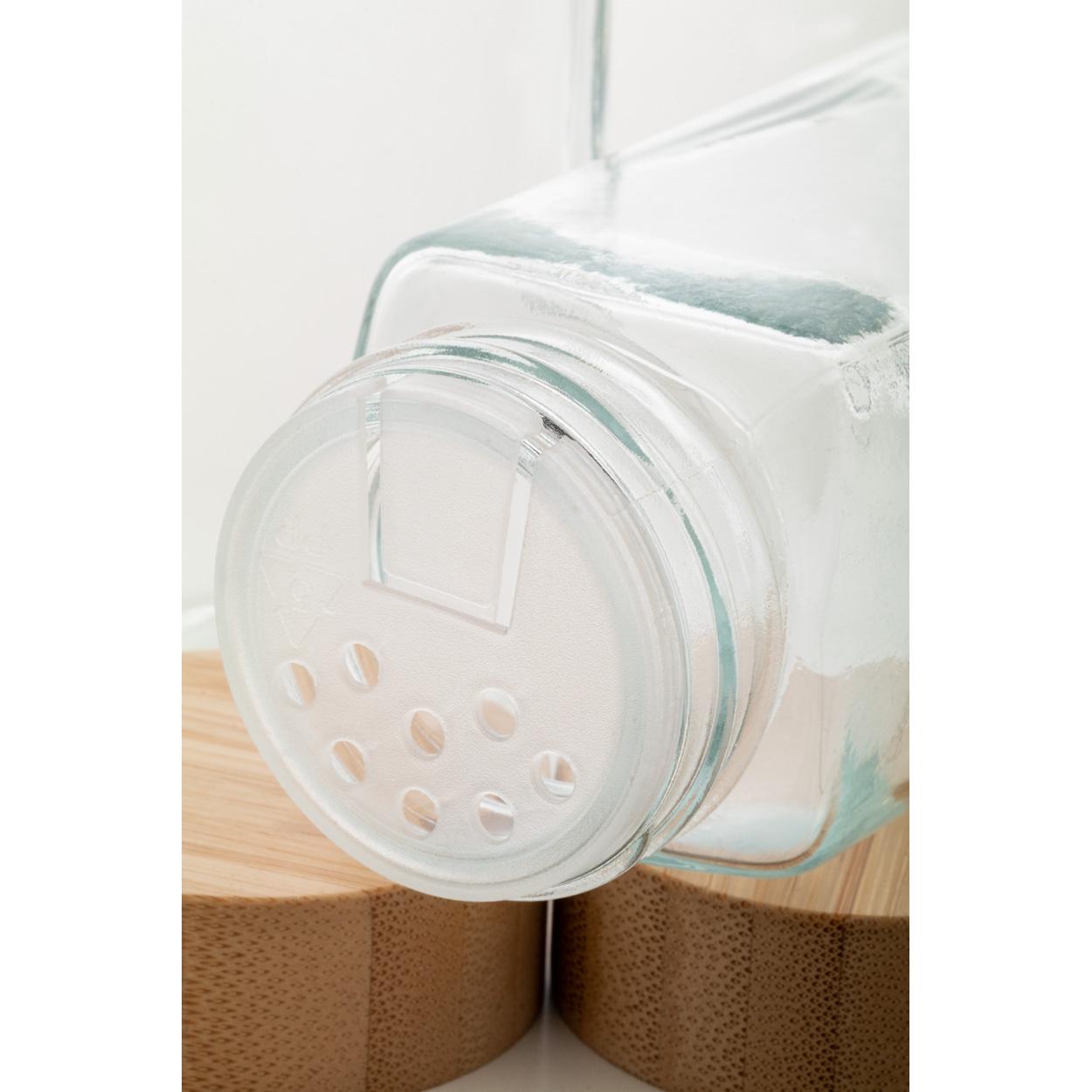 Set suport condimente Kashmir transparent natural