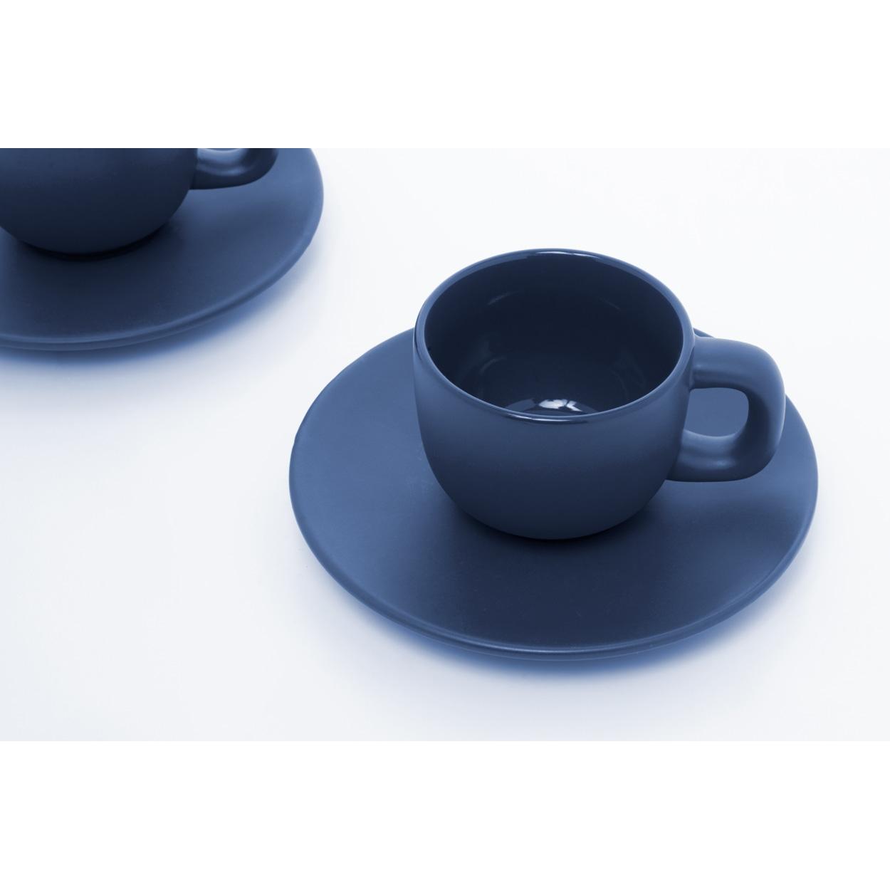 Set cești expresso Caturra albastru închis