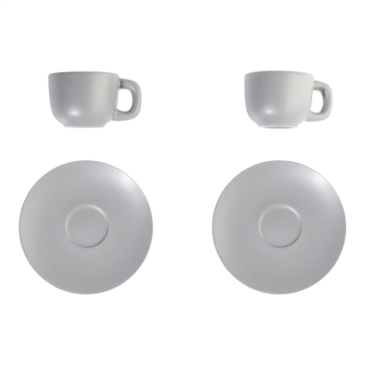 Set cești expresso Caturra gri