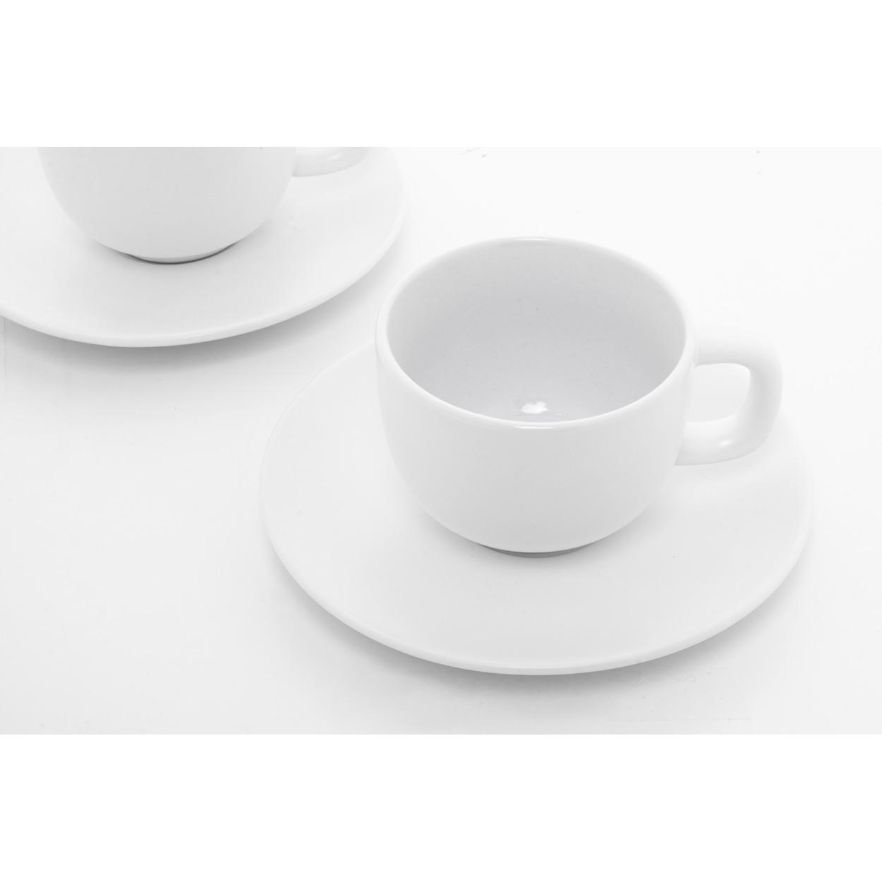 Set cești capuccino Caturra Plus Alb