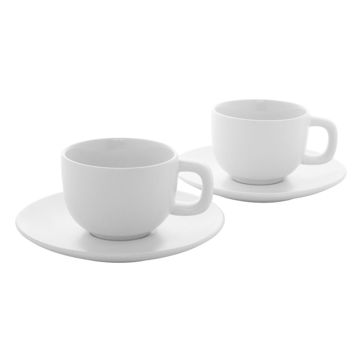 Set cești capuccino Caturra Plus Alb