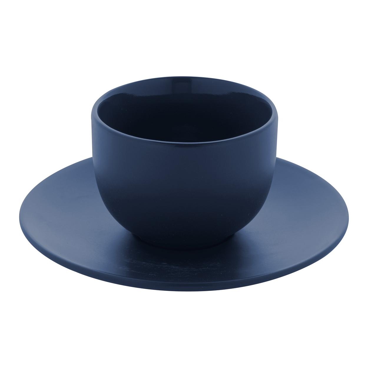 Set cești capuccino Caturra Plus albastru închis