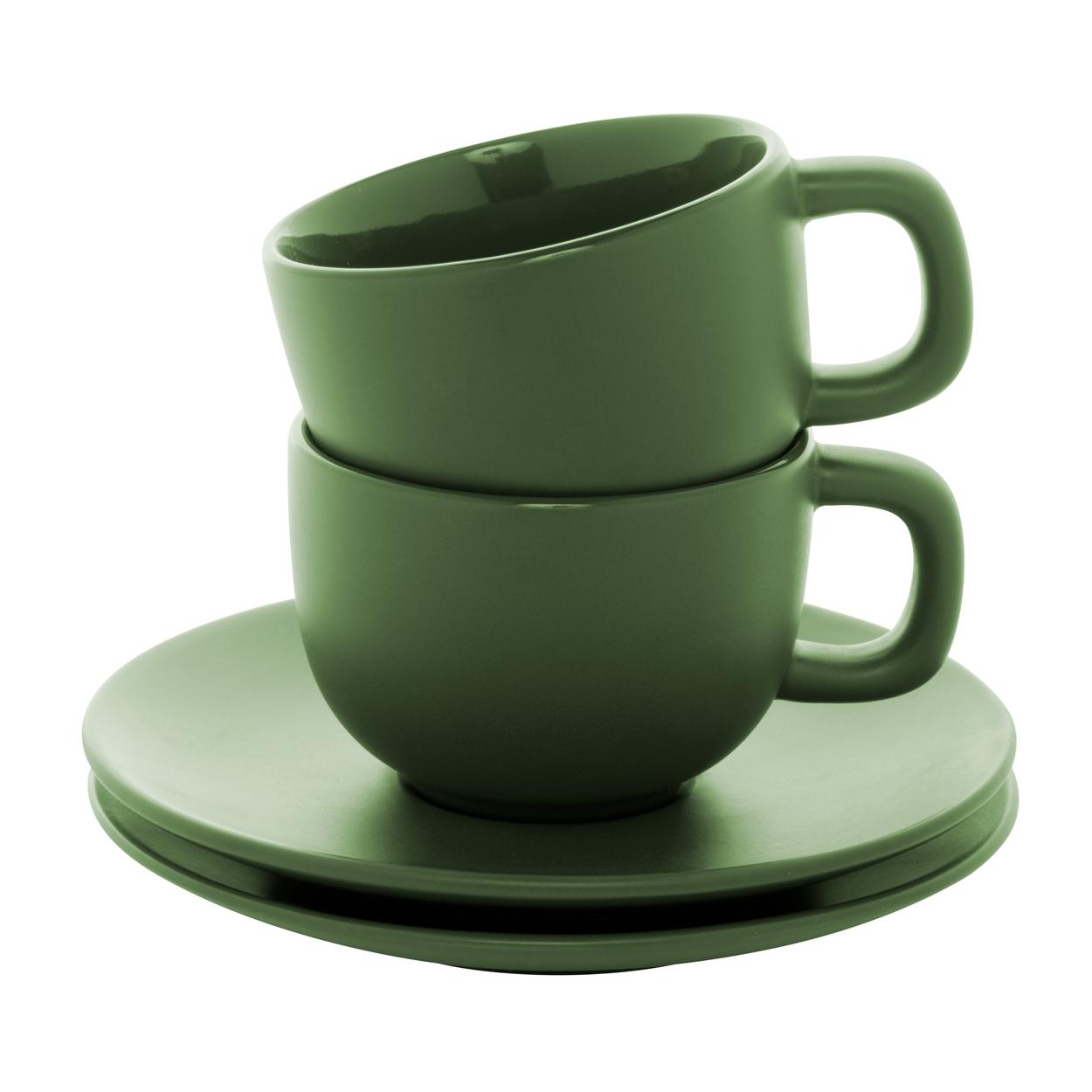 Set cești capuccino Caturra Plus Verde