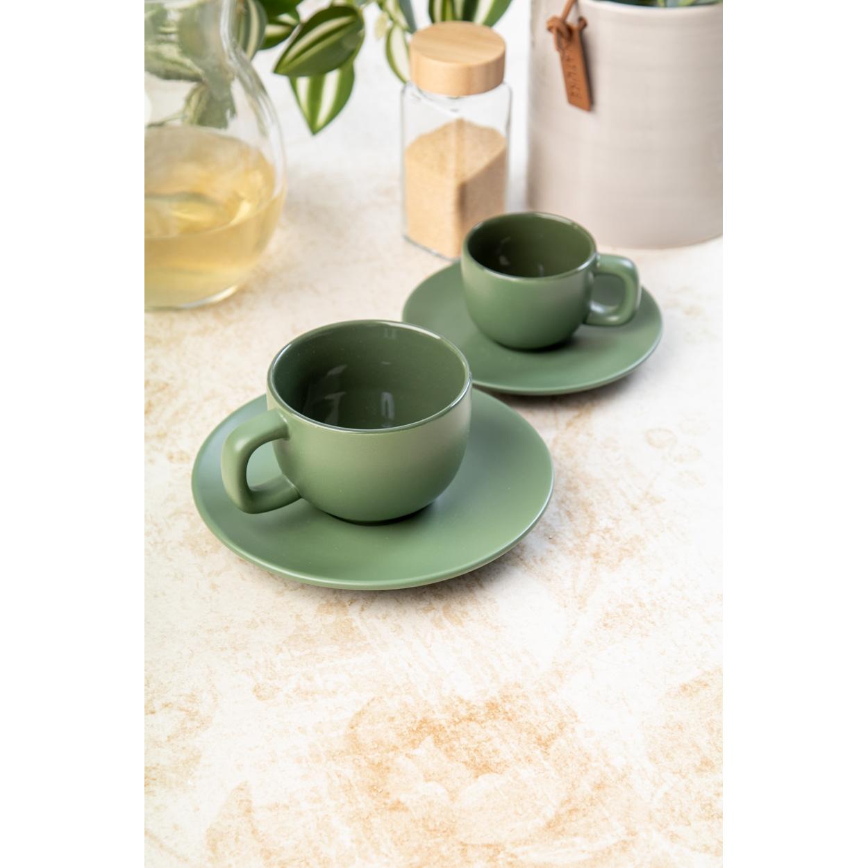 Set cești capuccino Caturra Plus Verde